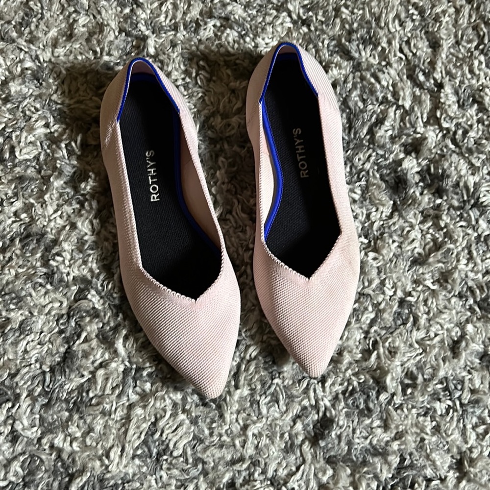 Rothy’s 11.5 blush points with tortoise sole